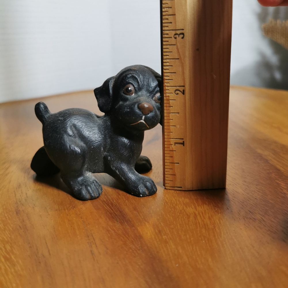 Vintage Black Pottery Puppy Dog - Picture 10 of 11